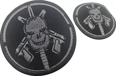 Patch Emblema Bope Faca na Caveira Bordado com Velcro