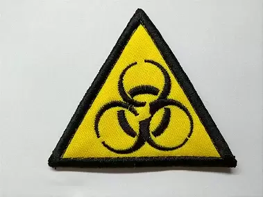 Patch Emblema Nuclear Bordado com Velcro