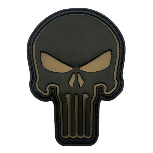 Patch Emblema Caveira Justiceiro Emborrachado 3D com Velcro - Image 9