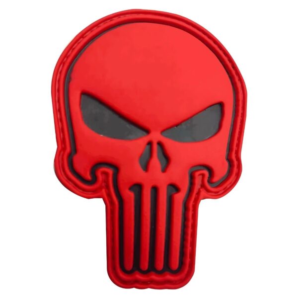 Patch Emblema Caveira Justiceiro Emborrachado 3D com Velcro - Image 5