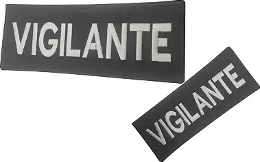 Patch Emblema Tarja Vigilante Bordado com Velcro